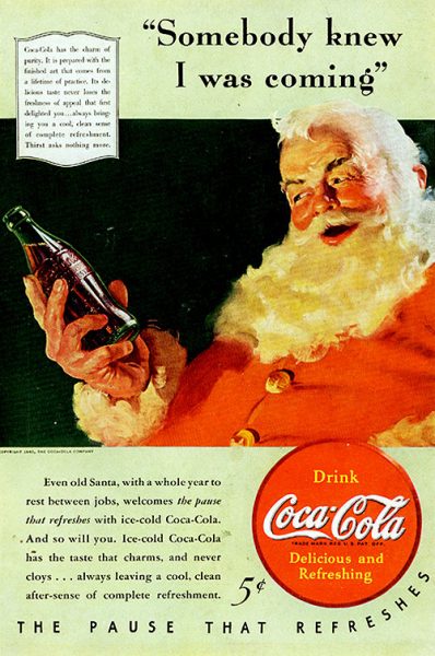 História do Papai Noel e a campanha da Coca-Cola no Natal